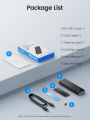 ORICO Tool free M.2 NVMe SSD Enclosure Dual Protocol USB3.2 Gen2 M2 SSD Enclosure Case Box for NVMe SATA Computer Accessories. 