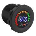 Universal Voltmeter With RGB LED Voltage Display, DC 24V 1 PC. 