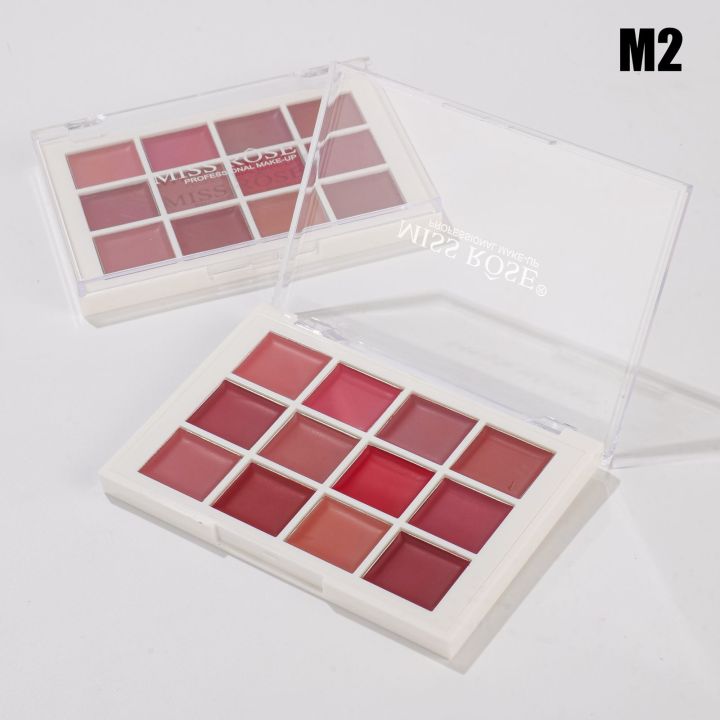 Miss%20Rose%2012%20Color%20Soft%20&%20Matte%20Long%20Lasting%20Waterproof%20Nourishing%20Lip%20Cream%20Lipstick%20Palette%20-%20Image%207