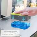 2-in-1 Pump Soap Dispenser and Sponge Caddy For Dish. 