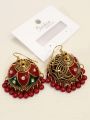 Jhumka Earrings for Girls & Women – Traditional Elegant Pearl Drop Style. 