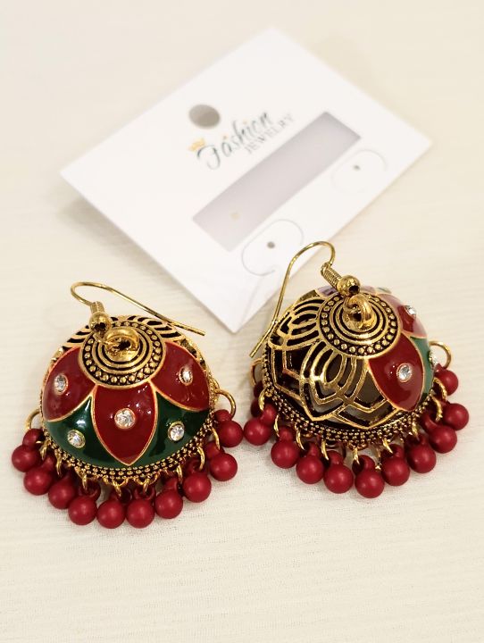 Jhumka%20Earrings%20for%20Girls%20&%20Women%20%E2%80%93%20Traditional%20Elegant%20Pearl%20Drop%20Style%20-%20Image%209