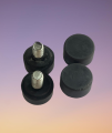 Pack Of 4 Pcs. 1Inch Rubber Stoppers adjustable Bolt  Round High Quality. 