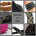 160 Sets 10MM Mixed Color Spikes and Studs Kit Metal Cone Spikes Screw Back Leather Craft Rapid Rivet Screws Punk Studs. 