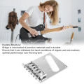 Guitar Hardtail Bridge Metal Electric Guitar Fixed Bridge 6 Strings for Replacement. 