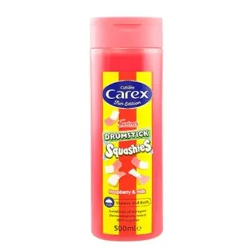Cussons Carex Drumstick Rasberry & Milk Shower & Bath | 500ml