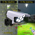Outdoor Solar Light Motion Sensor Security Dummy Camera Wireless Flood Light IP65 Waterproof 77 LED Lamp 3 Mode For Home Garden. 