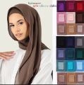 Luxury Plain Chiffon Georgette Hijab Scarf in High-Quality Fabric, Light weight Hijabs/Scarves/Stoler for Girls/Women (pack of 2). 