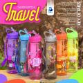 Best Sports Travel Water Bottle, Eco Friendly & BPA-Free Plastic For Running, Gym, Yoga, School, Office, Outdoors and Camping 650ml. 