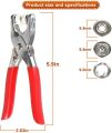 Metal Body Snap Button Kit With Hand Pressure Pliers 50pcs Snaps , Metal Snaps For Sewing, Sewing Snaps For DIY Crafts Clothes Hats.. 