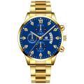 Fashion Men’s Stainless Steel Watches Dummy Three Eyes Six Pin Luxury Quartz Wristwatch Calendar Clock Men Business Casual Watch. 