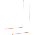2Piece Copper Dowsing Rods Divining Rods Energy Water Witching Detector 99.9% Pure Copper. 
