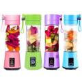 USB Rechargeable Juicer Blender 6 Blades 380ml  Portable Electric Smoothie Maker Cup  Mini Personal Size Juicer Bottle for Fruits, Shakes, Protein Drinks & Smoothies  Travel-Friendly USB Blender Machine for Kitchen & Outdoor Use. 
