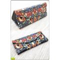 Folding Sunglasses Case Men and Women Fashion Foldable Spectacle Case Black Triangle Glasses Case. 