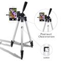 Universal Tripod Stand for Mobile Phones and Cameras with Mobile Phone Holder, 3.5 Feet Adjustable and Portable best for DSLR Live Stream, and Vlogging Model 3110 with Box. 