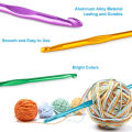Multiple Sizes Aluminum Oxide Knitting Needles Crochet Hooks Set Weave Crochet Needles Sweater Knitting Yarn Knit Hook Tools. 