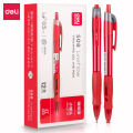 DELI/Deli S08 press gel pen 0.5mm bullet student examination office stationery press pen four colors. 
