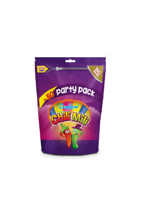 CHILLI MILLI JELLY   PARTY PAK RS 50 6 PCS