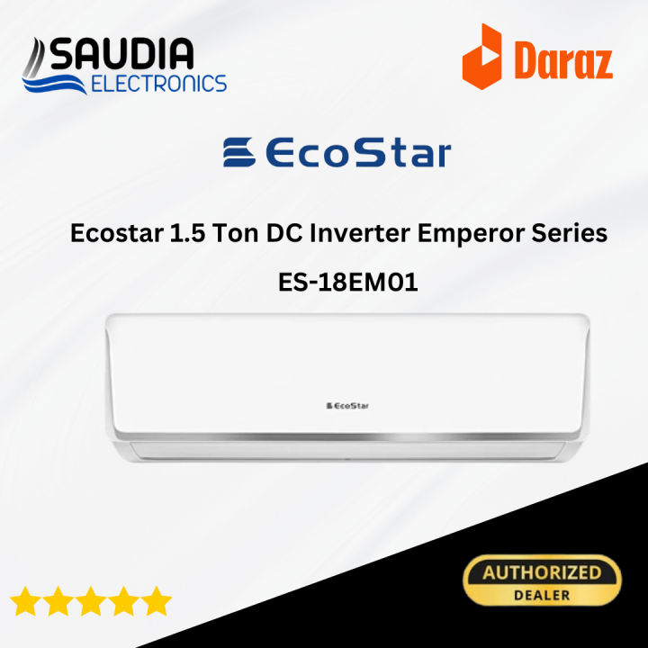 Ecostar AC 1.5 TON Inverter 18EM / 18DU (Heat & Cool) with 5 Year Brand Warranty