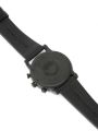 Emporio Armani Black Rubber Strap Black Dial Men's Watch -AR11133. 