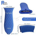 Silicone Hot Handle Holder for Cast Iron, 3 Pack Pot Handle Sleeve Non Slip Rubber Cover Set for Skillet Frying Pan. 