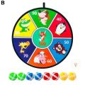 Kids Dart Board Colorful Animal Print Sticky Ball Dart Board Set for Kids Wall-mounted Throwing Target Toy with Great Stickiness Sticky Hook Fun Decompression Game Gooey Ball Dart Board. 