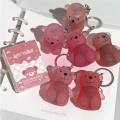 Lip&Cheek Two Use Cute Bear Keychain Lip Mud Matte Velvet Blush Lipstick Waterproof Long Lasting Non-Stick Cup Lip Gloss. 