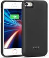 iPhone 5/5S/SE Battery Case, Wavypo 4000mAh Charging Case Slim Rechargeable Charger Case External Battery Pack Portable Power Protective Case for iPhone 5, 5S, SE-Black. 