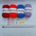 WoolBee Basic Beginner Knitting Kit (25pcs). 