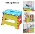Foldable Step Stools for Kids Lightweight Plastic Foot Stool Non Slip Folding Stools for Kitchen, Bathroom, Bedroom, Camping, Garden (Random Color). 