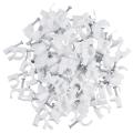 300 Pieces Clip For Ethernet Cable Rg6 Rg59 Cat5 Cat6 Rj45 7Mm White. 