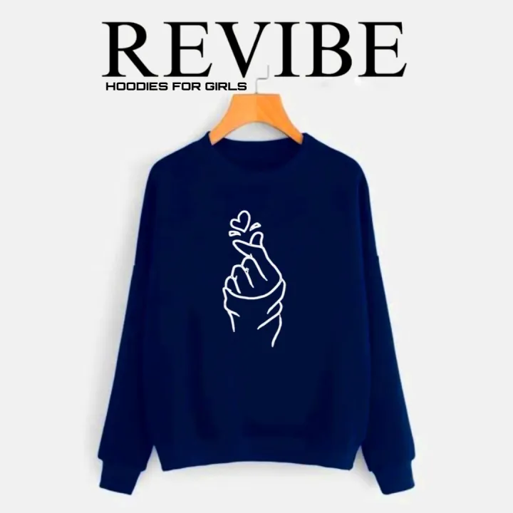 REVIBE%20-%20Pink%20Finger%20Heart%20Printed%20Sweatshirts%20For%20Women%20-%20Hoodies%20For%20Girls%20-%20Image%204