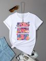 Heartstopper Leaves pattern print T Shirt 2022 Women Harajuku Casual Tees Shirts Aesthetic Nick and Charlie Romance Tshirts Tops. 