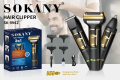 SOKANY SK-LF-9942 3-in-1 grooming kit, rechargeable nose trimmer, hair shaver for men, multifunctional trimmer set, cordless shaving machine, personal grooming tool, beard trimmer, nose hair clipper, travel trimmer kit, rechargeable shaving set. 