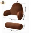 All Season Reading Pillow Office Sofa Bedside Back Cushion for Chair 16x18 inches Backrest Pain Relief Cushion with Removable Neck Pillow. 
