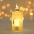 LED Candle Lights, Pack of 3 Flameless Candle Lamp Acrylic Tea Lights Battery Operated Small Night Lamp Tears Candle Light for Party Home Decor. 
