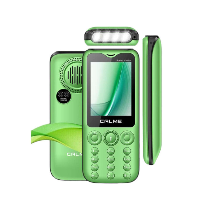 Calme Sound Master - Real Sound King - 2.4 Inch TFT Screen - Dual Sim - PTA APPROVED - 3D Box Speaker - 3200mAH Big Battery - HD Camera - LED Torch Light - Auto call recording - Wireless FM Radio - 1 Year brand warranty