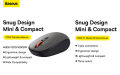 Baseus F01B Silent Wireless Mouse, Tri-Mode Bluetooth Mouse with 1600 Dpi Compatible with PC, Mac, Laptop, Tablets. 