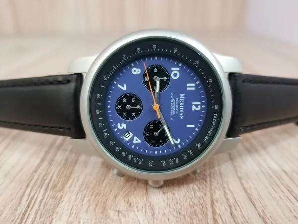 Meridian Chronograph Deep Blue titanium Watch | Daraz.pk