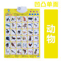 hanging wall double-sided crystal pronunciation audio wall chart children's early education educational toys baby learning audio wall calendar. 