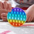 [High Quality] Popit POP Toy Bubble Squeeze sun light change colour Sensory Fidget Toy Pop It Figit Toy Fidget Toys Special Needs Stress Reliever, Push Bubble Gadgets. 
