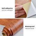 2M Waterproof Wood Vinyl Wallpaper Roll Self Adhesive Contact Paper Doors Wardrobe Desktop Modern Furniture Decorative Sticker. 