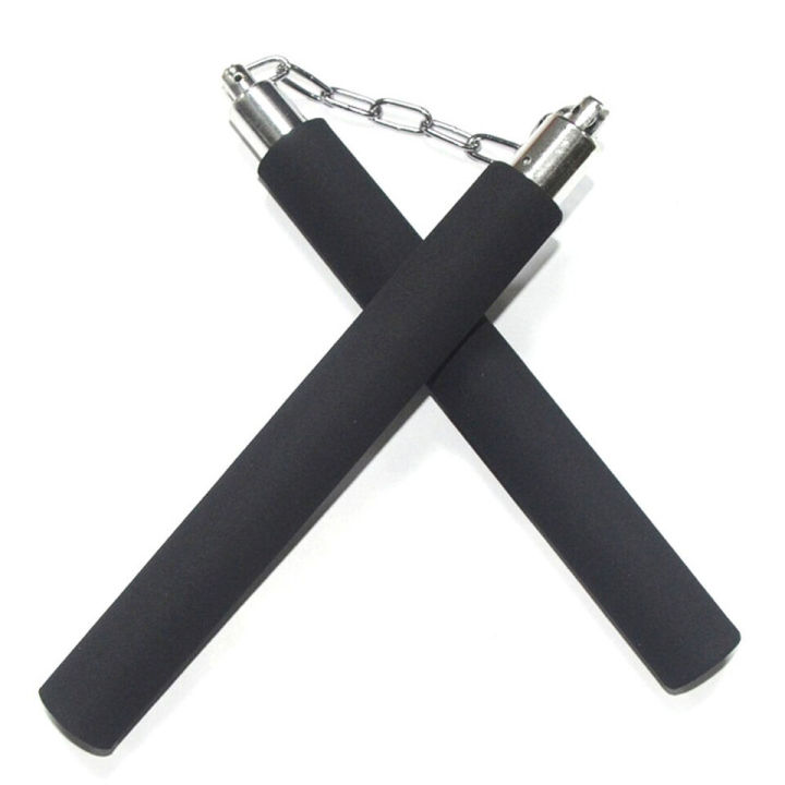 Handel Karate Stick Nunchaku Ninja Kungfu Training Nunchakus Stick Safety Martial Arts Bruce Lee Karate  chain