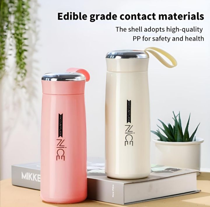 Hello Master Borosilicate Water Bottle 480ML, Leakproof, Transparent Water Bottle for Home, Office, Gym, Picnic and Travelling, Stylish Bottle Stylish Glass Bottle (Random Color)