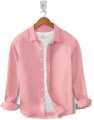 Coral Pink Casual Shirt. 