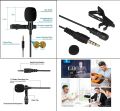 Mic 3.5mm aux connected Microphone 2.5 meter wire length Lapel mic for smartphones aux connected android. 