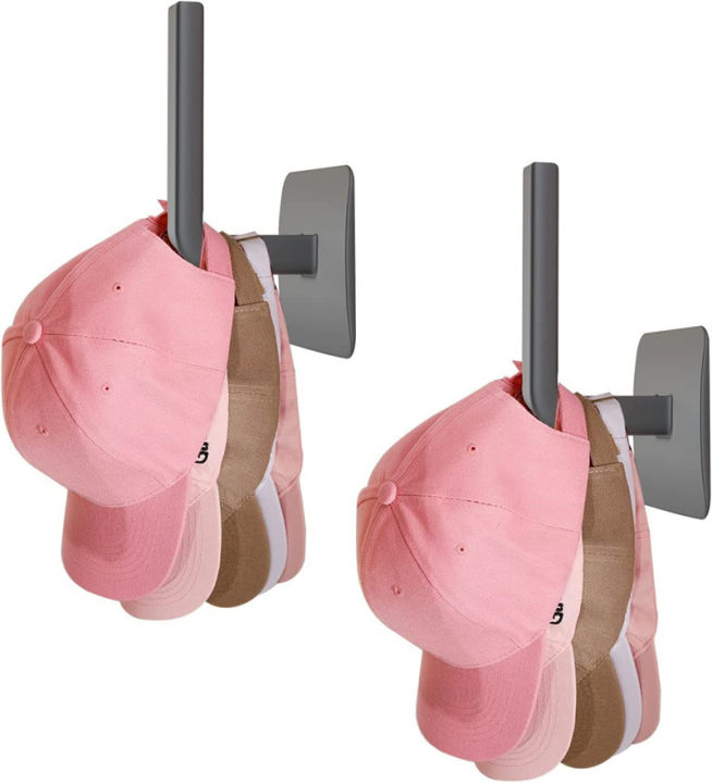 Adhesive Hat rack Convenient Wall-mounted Closet storage Baseball caps holder Door-mounted Cap hanger storage for Home