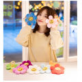 15cm Cute Smiley Flower Pendant Japanese Style Plush Toy Kawaii Flowers Doll Bag Pendant Keychain Home Decor Gifts Child Girl. 