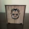 Laser Cut Tissue Box, Roll Tissue Holder, Dressing and Kids Table, Beautiful Home Décor, Beige Color, Smart Man. 