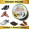 Mini Shoe Polish & Shiner For All Colour Of Shoes, Slippers And Sandals (Black, Brown, White And For All Other Colours). 